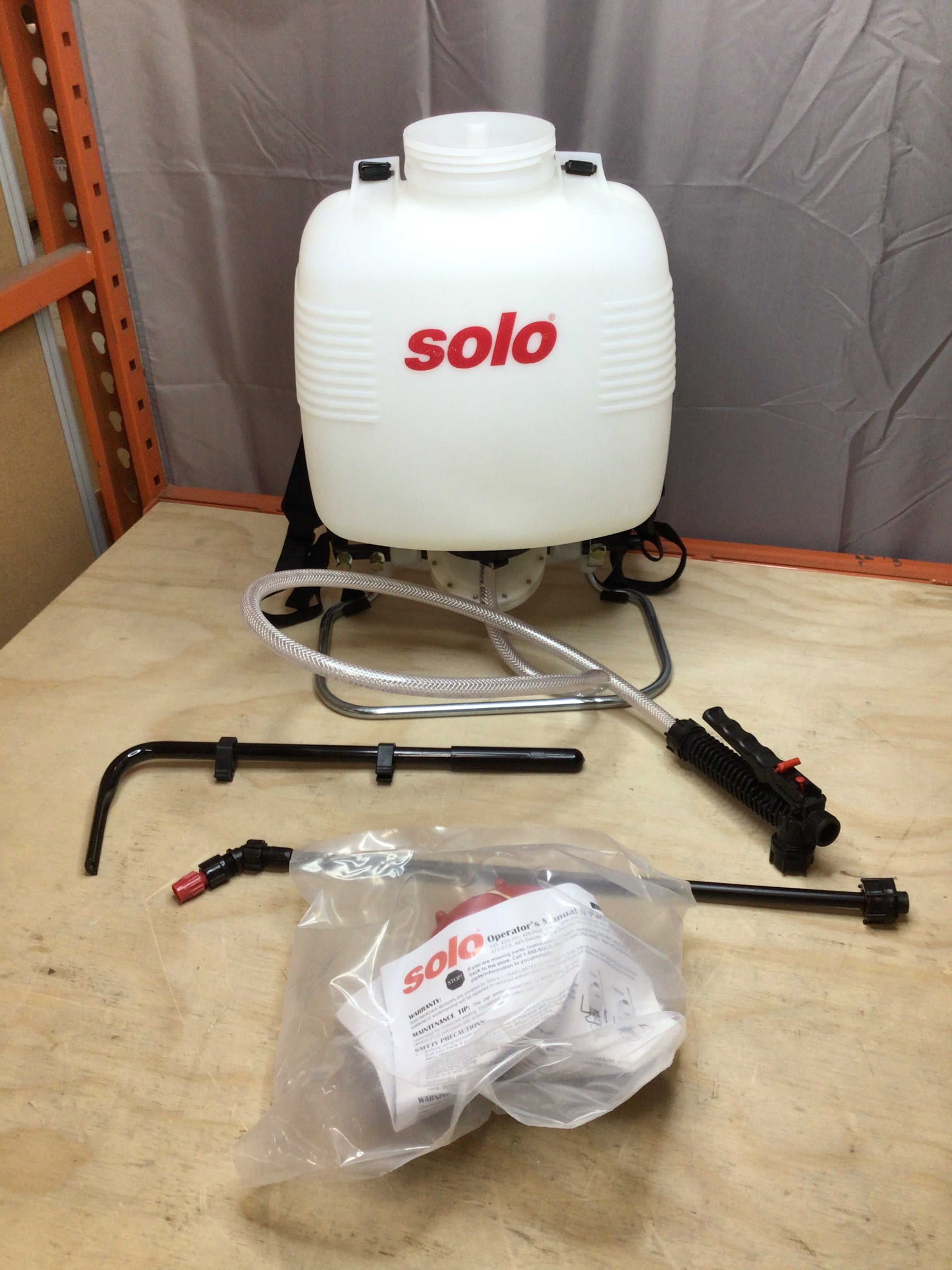 Solo 473-D Pump 3-Gallon Professional Garden Backpack Sprayer Bleach-Resistant (8117684666606)